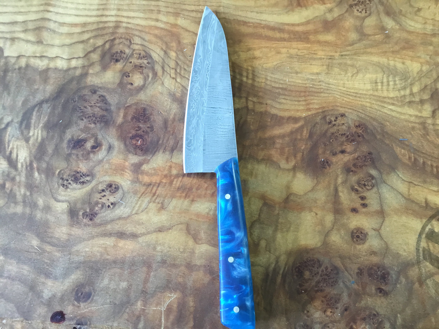 Midsize Damascus kitchen knife