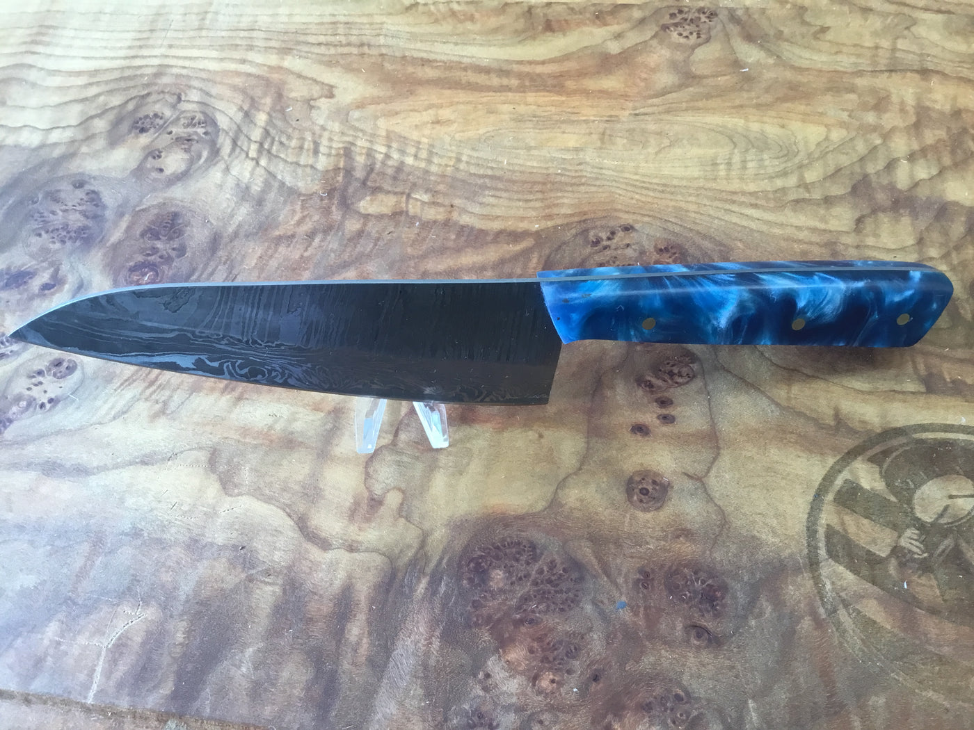 Midsize Damascus kitchen knife