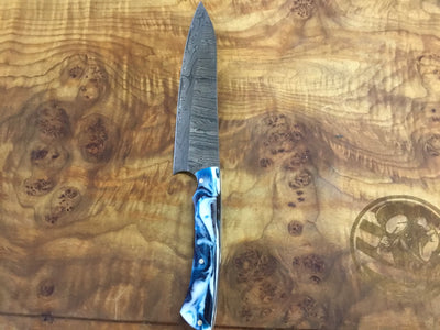 Midsize Damascus kitchen knife